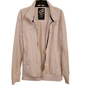 Echo Unlimited White Track Jacket Size Large